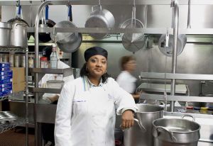 Hospital kitchen, administrator and dietician